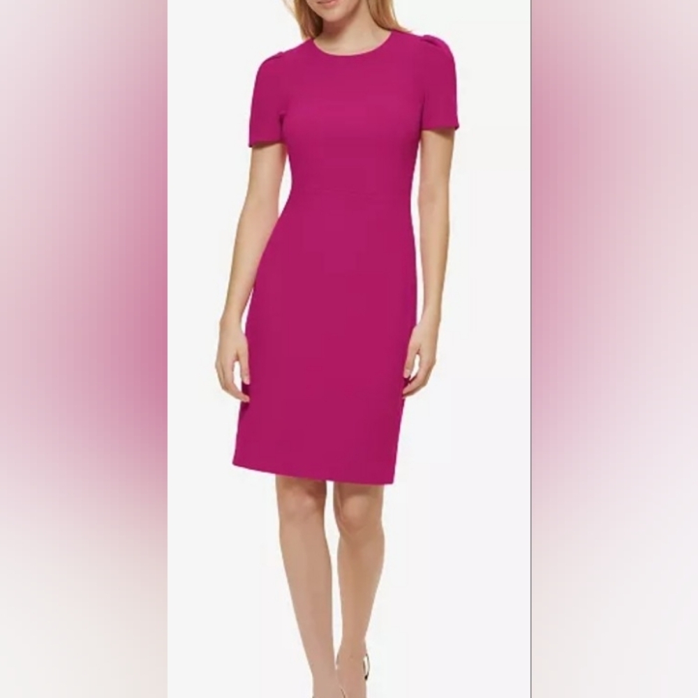 Calvin Klein Fuchsia Midi Dress